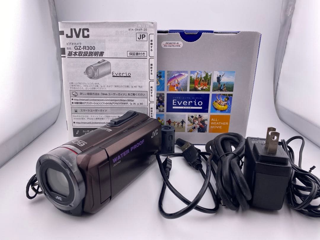 【14】美品 エブリオ　JVC gz-r300-t ハイビジョンメモリームービー