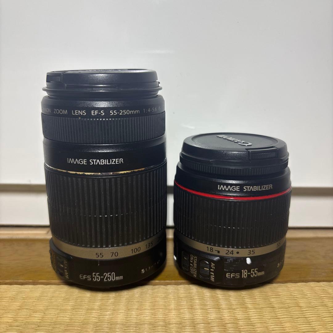 値下げ⭕️EF-S18-55 EF-S55-250 二本セット