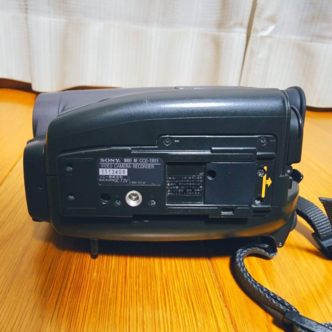 【動作確認済】SONY 高画質 Hi8 ビデオカメラ CCD-TR11 説明書付