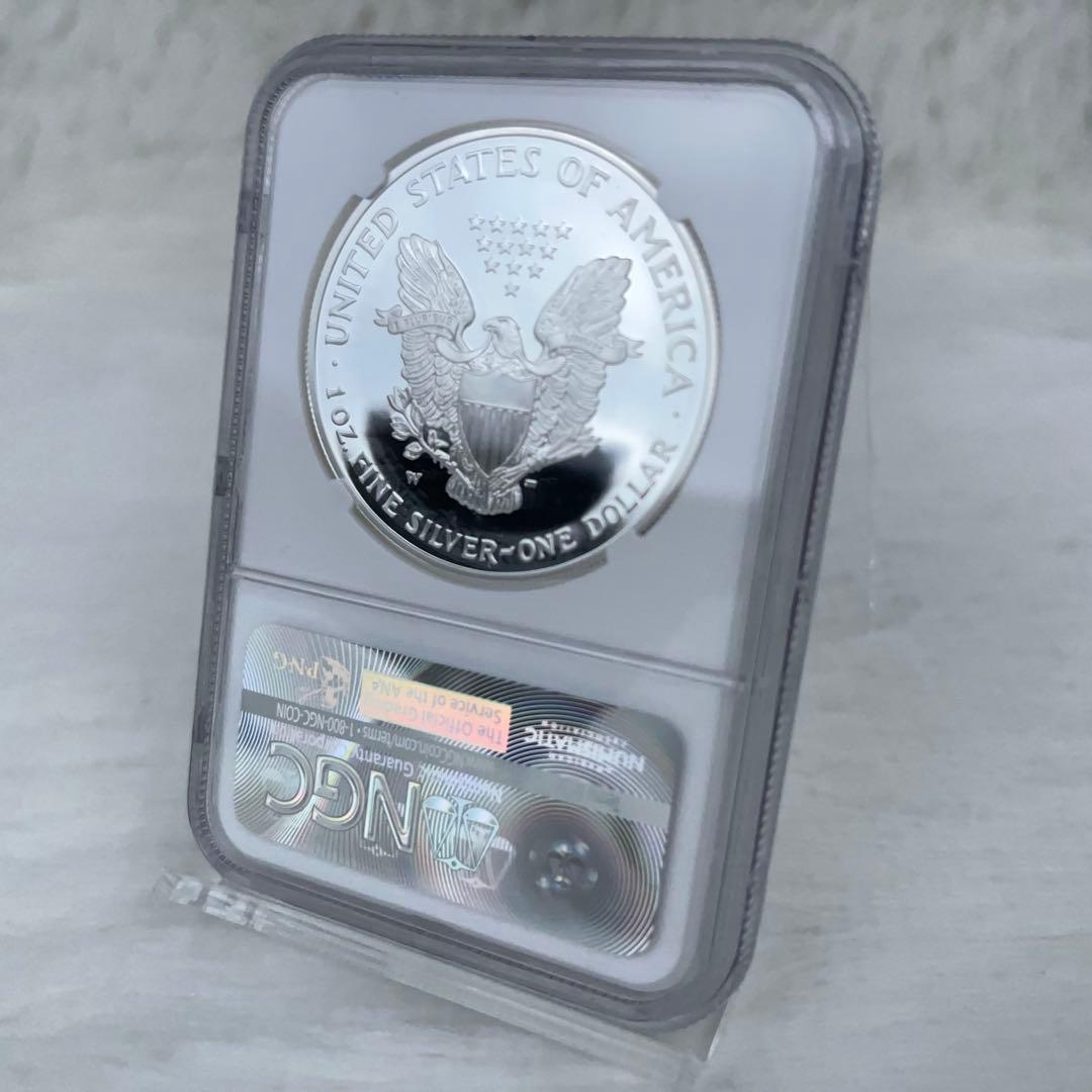 【至高の鏡面】イーグル銀貨 2004年 プルーフ 2枚セット NGC PF69