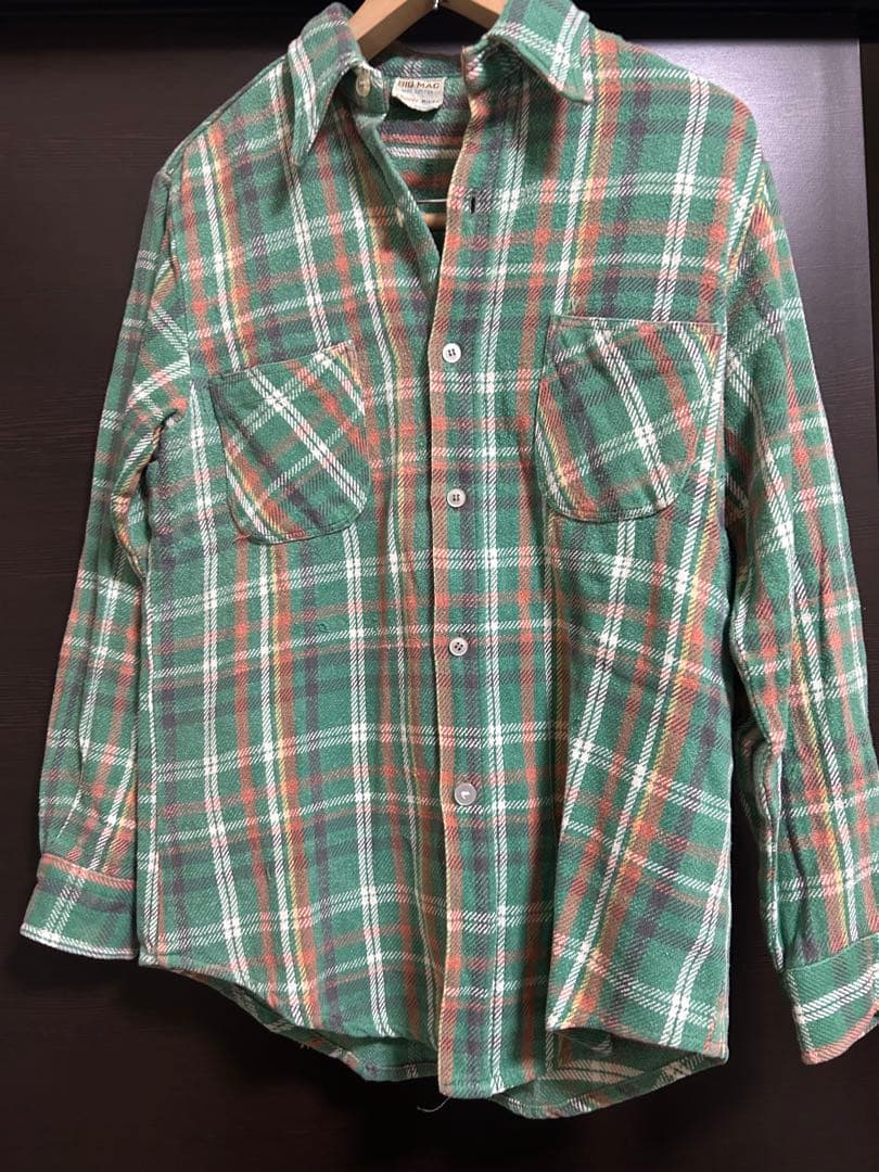 BIG MAC チェック柄ネルシャツ70s Mサイズ