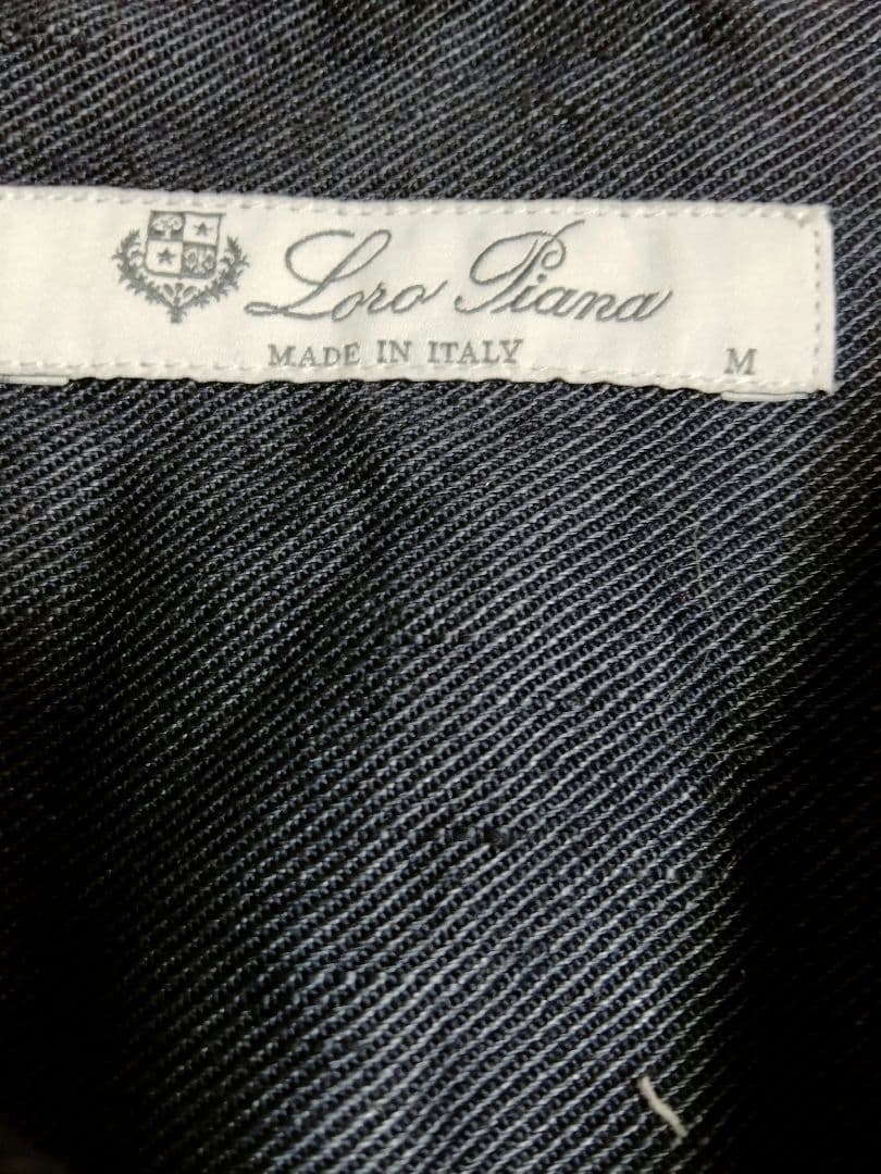 ロロピアーナRobert Shirt ‐ トラッドシャツ ネイビー M