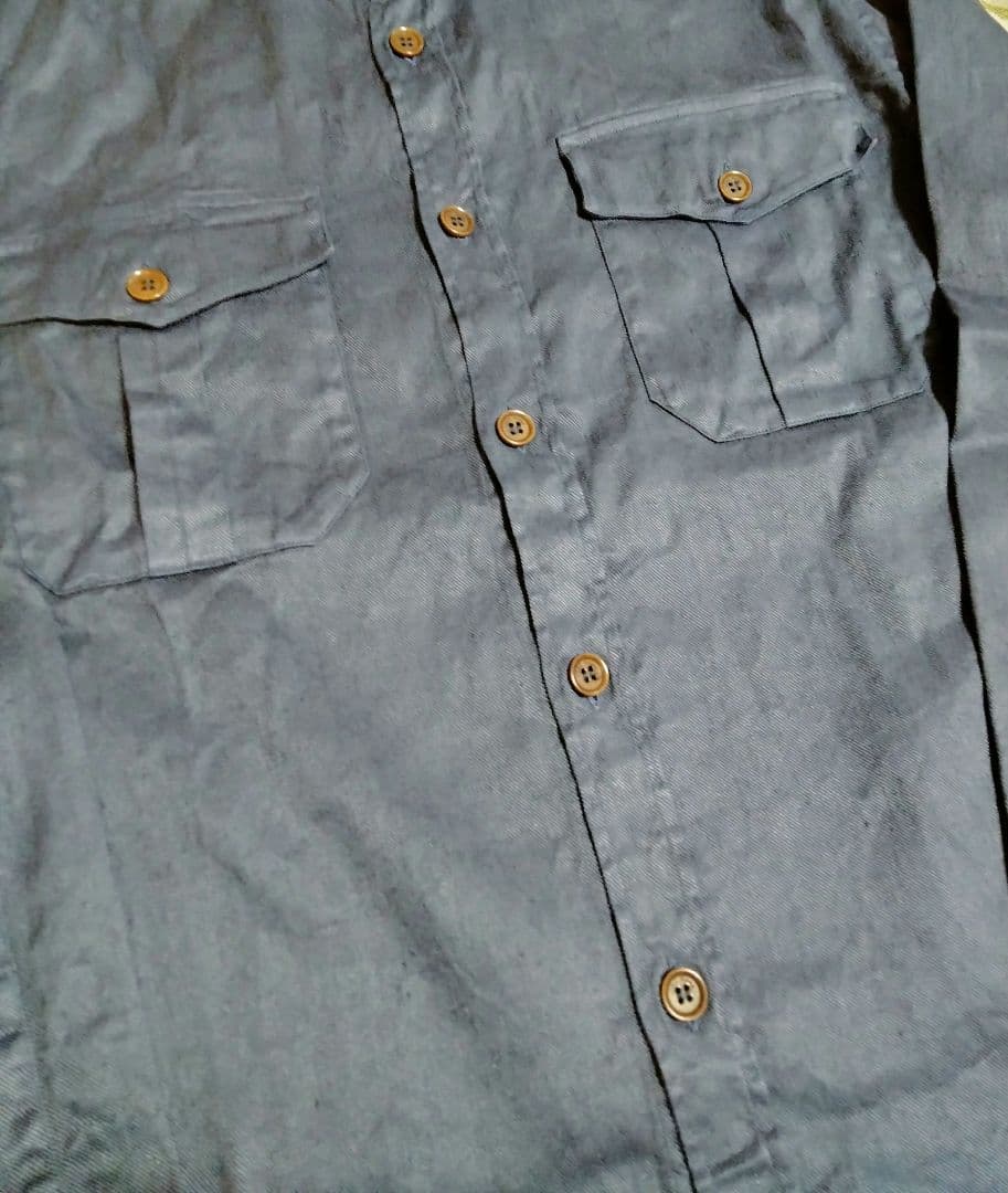 ロロピアーナRobert Shirt ‐ トラッドシャツ ネイビー M