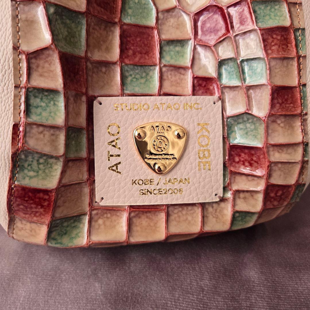 美品 ATAO アタオ バタフライ 2wayバッグ ヴィトロ 金具