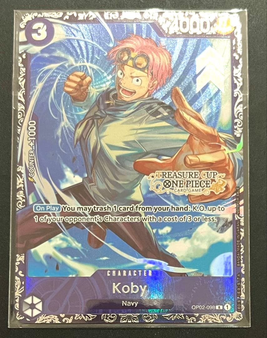 koby treasure cup コビー　英語版　プロモ　one piece