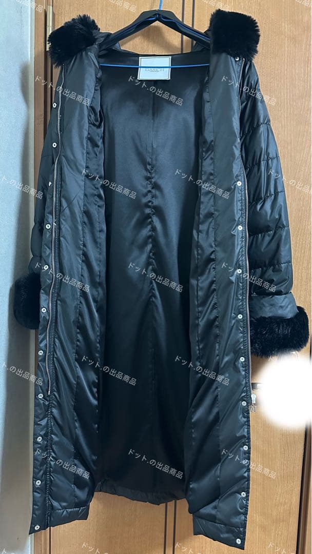 Darich ダーリッチ ロングダウンコート ファー付き ブラック Sサイズ