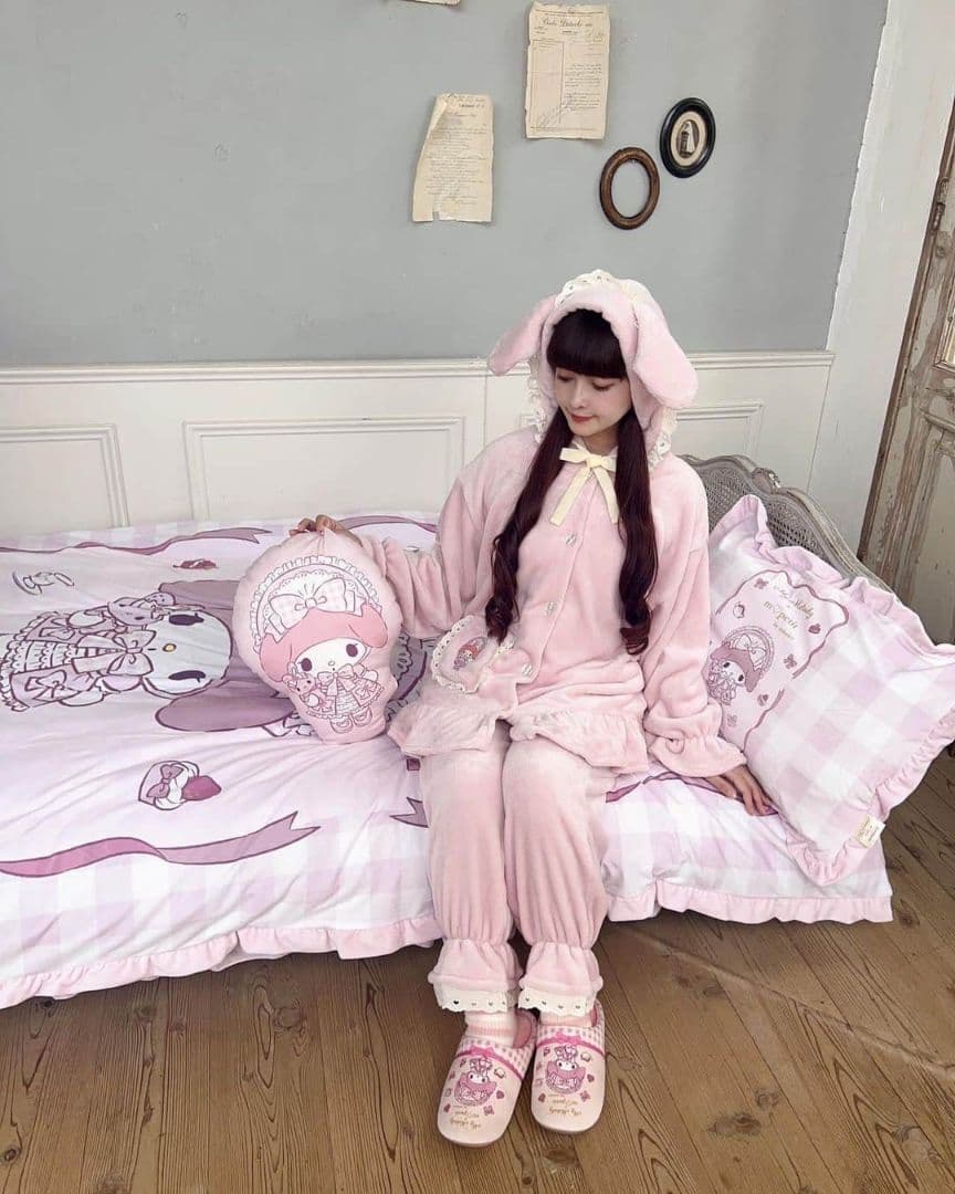 青木美沙子　しまむら　サンリオ　マイメロディ　パジャマ　M