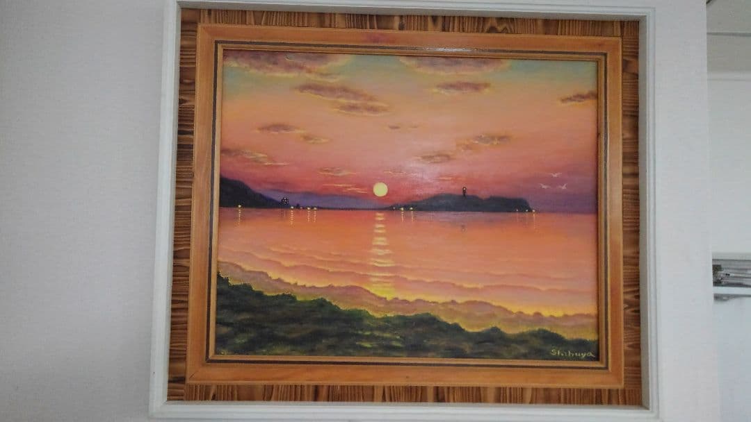 江ノ島の朝焼け、