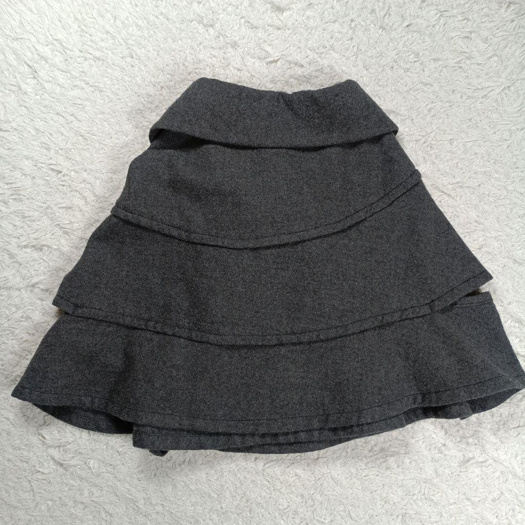 トリココムデギャルソン　ウール縮絨ケープ　ポンチョ　変形　M