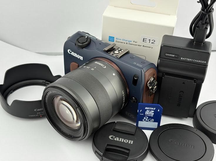 ★極上美品★キヤノン CANON EOS M ベイブルー ★美品レンズキット★