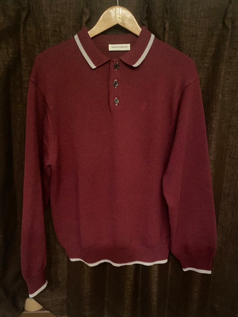 美品　simply complicated 26ss ニットポロ