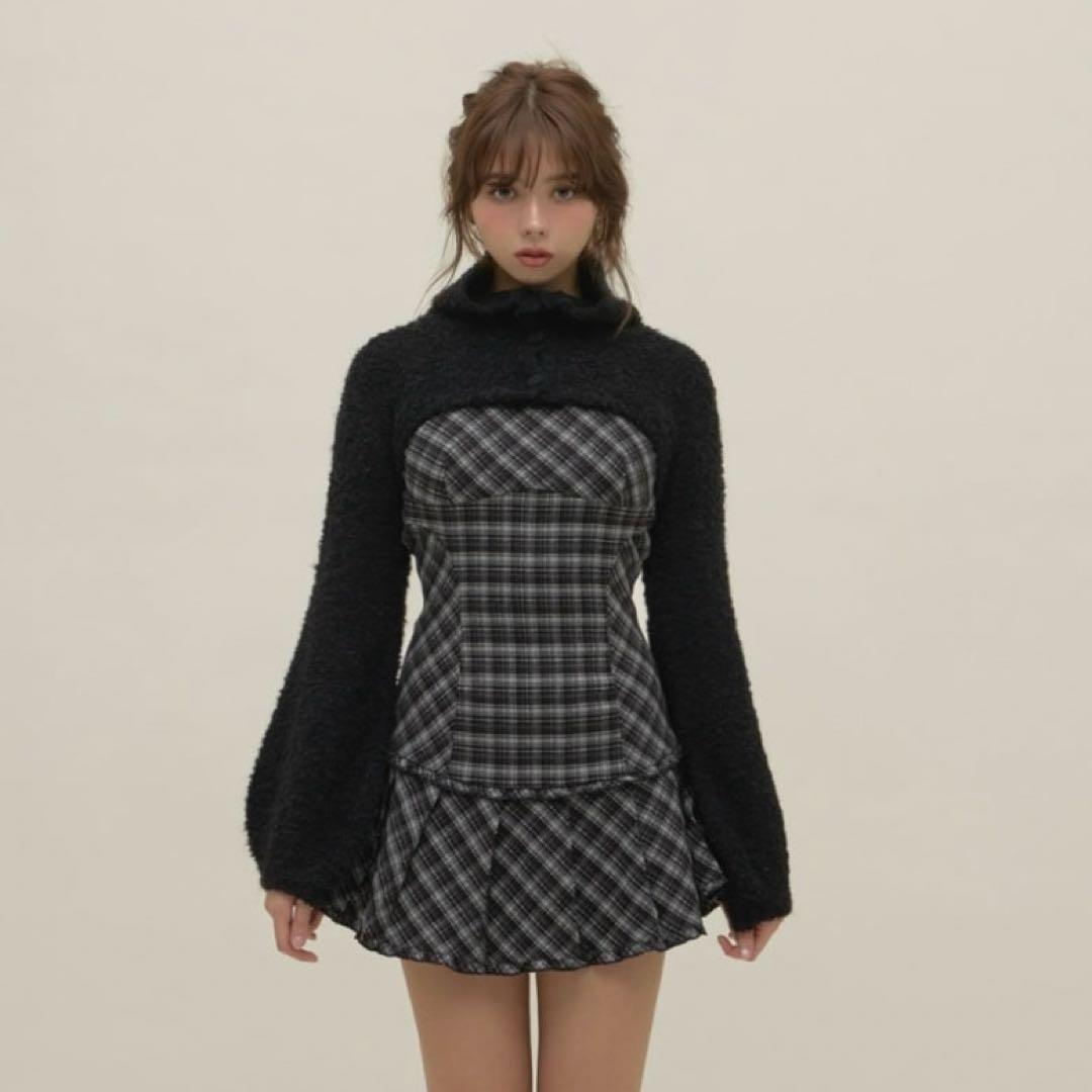 Lulu check set mini dress アンドマリー ワンピース