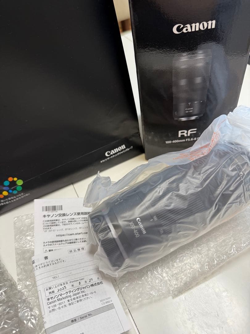 新品未使用 Canon RF100-400mm キャノン　カメラ　望遠　野球