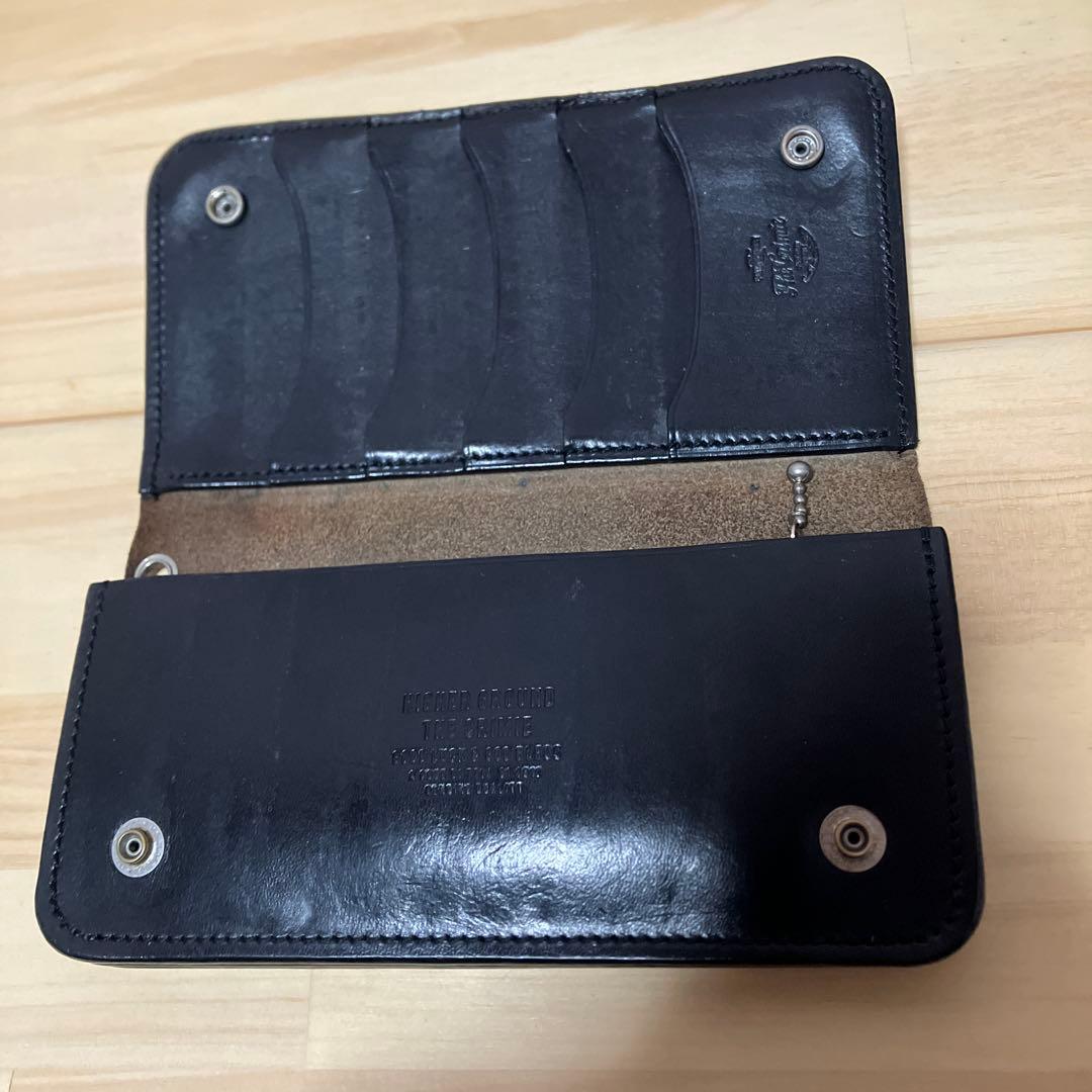 THE CRIMIE スタースタッズ バイカー 長財布 黒