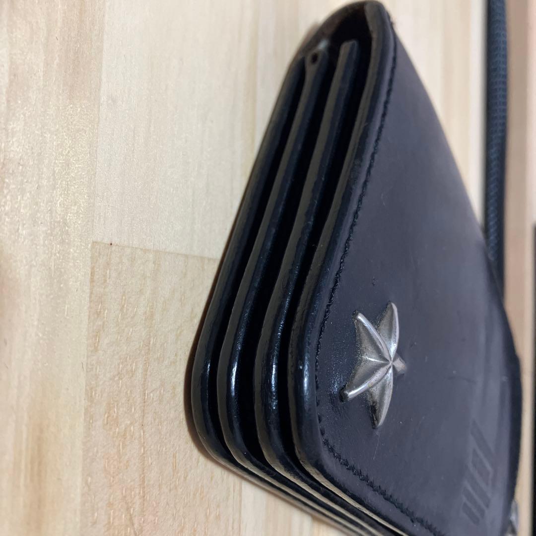 THE CRIMIE スタースタッズ バイカー 長財布 黒
