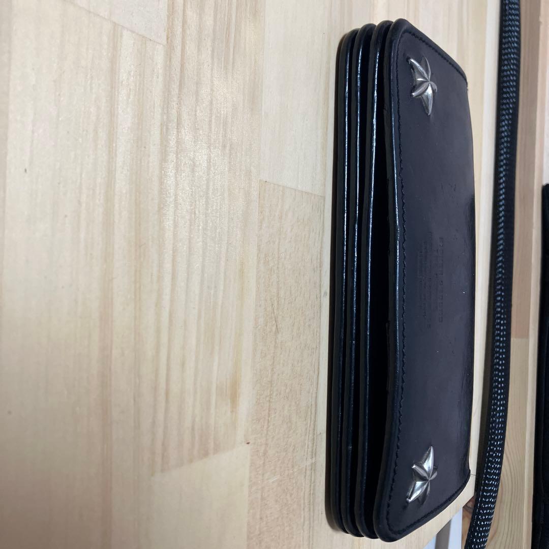 THE CRIMIE スタースタッズ バイカー 長財布 黒
