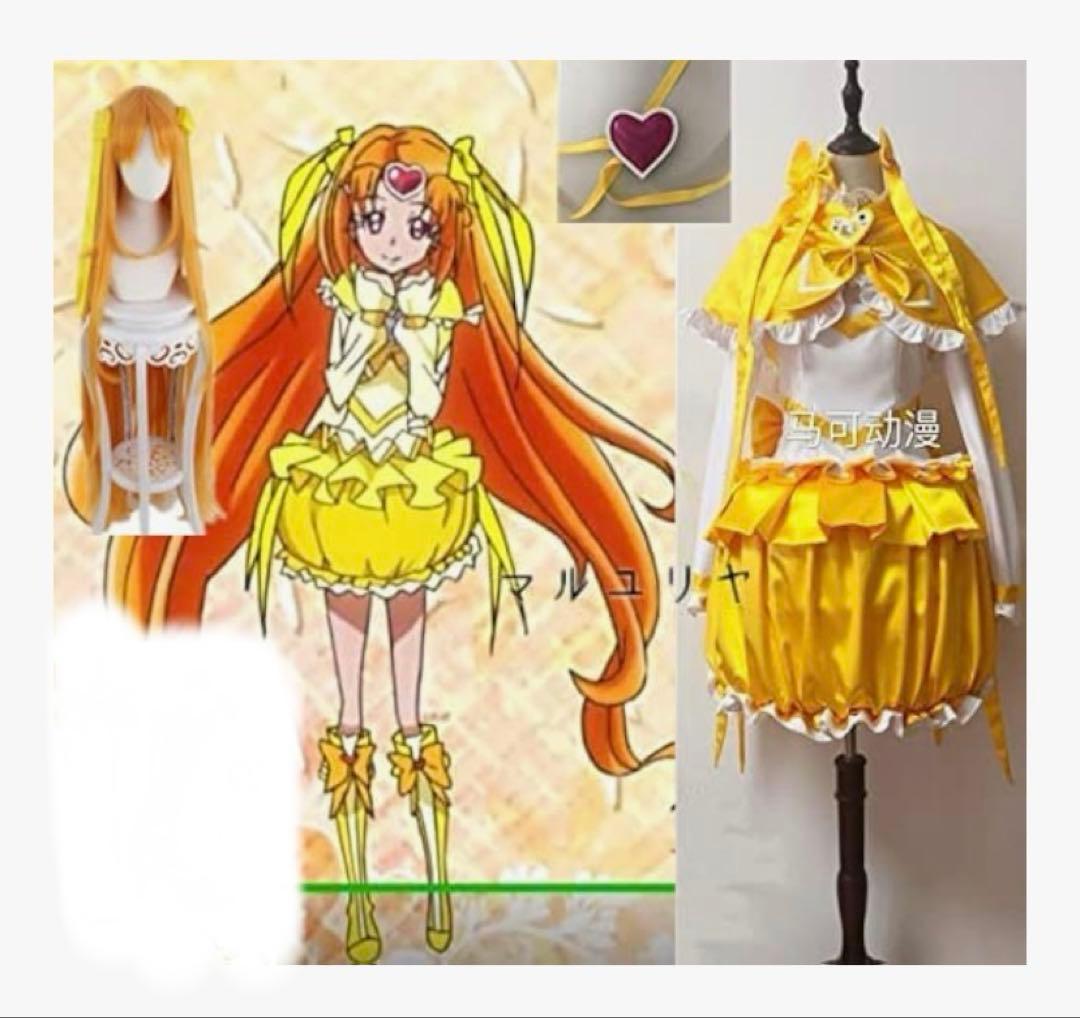 み*た様 キュアミューズ コスプレ プリキュア Cosplay 衣装 ウィッグ付
