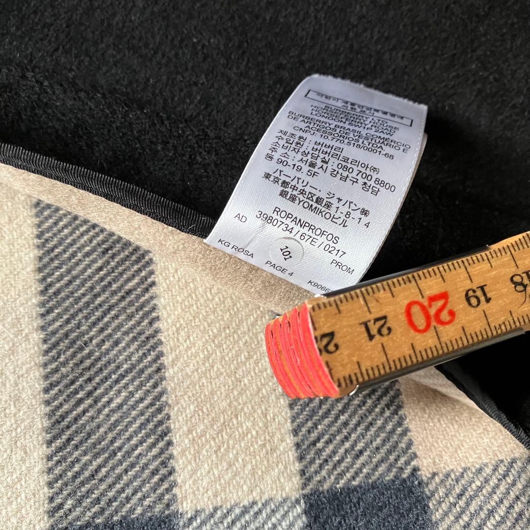 バーバリー　マントコート　ケープ　ポンチョ　ノバチェック　ブラック　サイズL