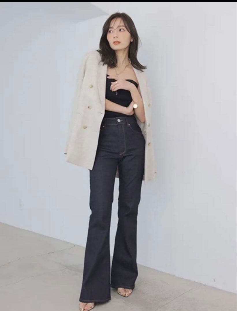 【anuans×YANUK】Boots cut flare denim 22