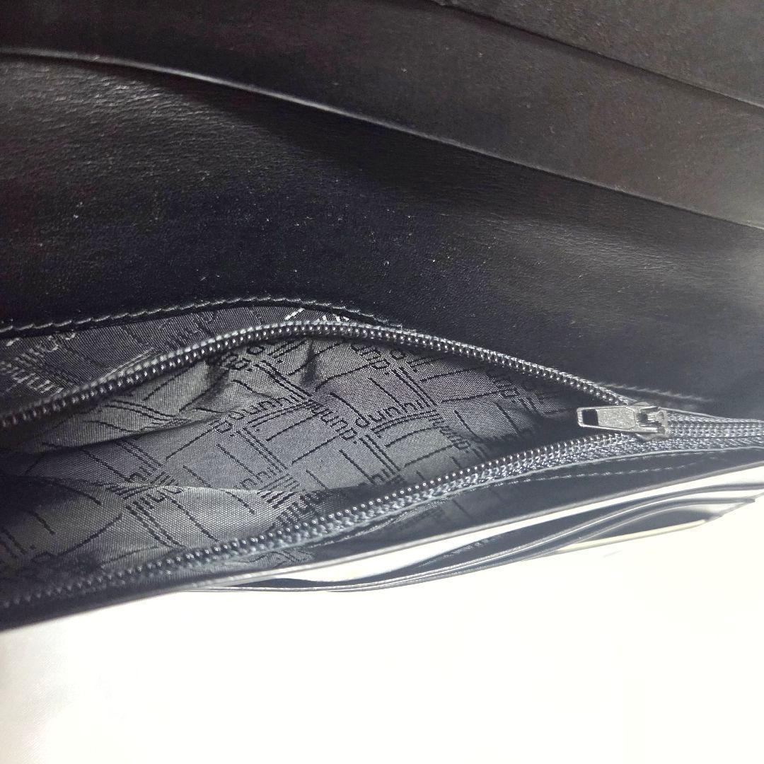 未使用品 dunhill 長財布 小銭入れ付き レザー ブラック メンズ 箱あり