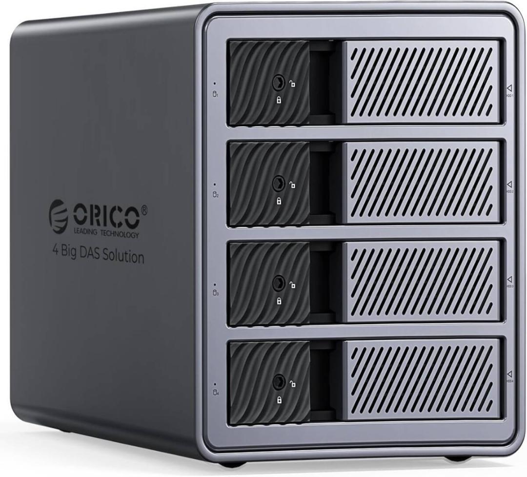 ORICO　RAID機能HDD ケース 3.5インチ 4台 22TB*4 USB