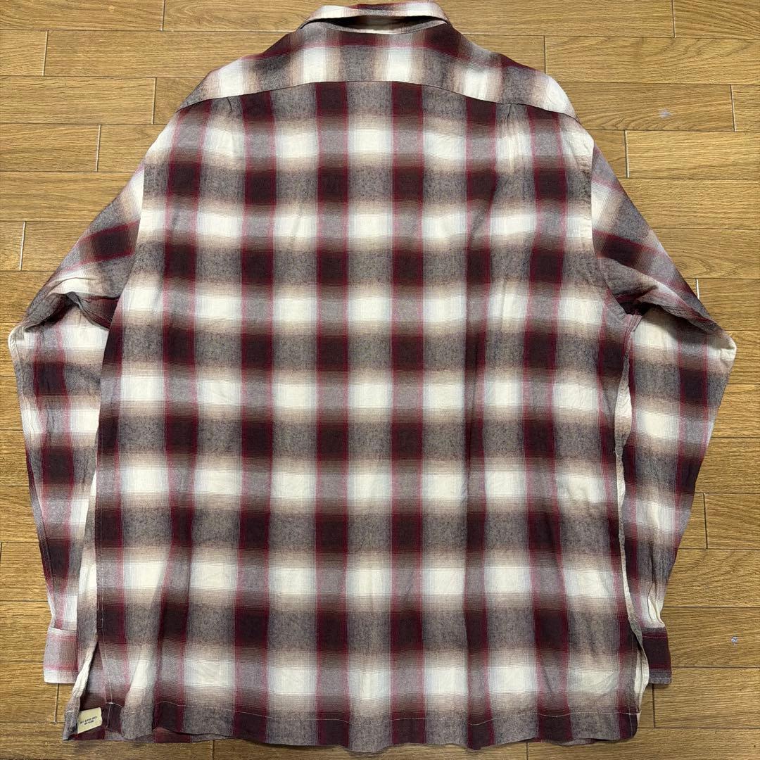 ダブルアールエル　オンブレチェックシャツ　90s L