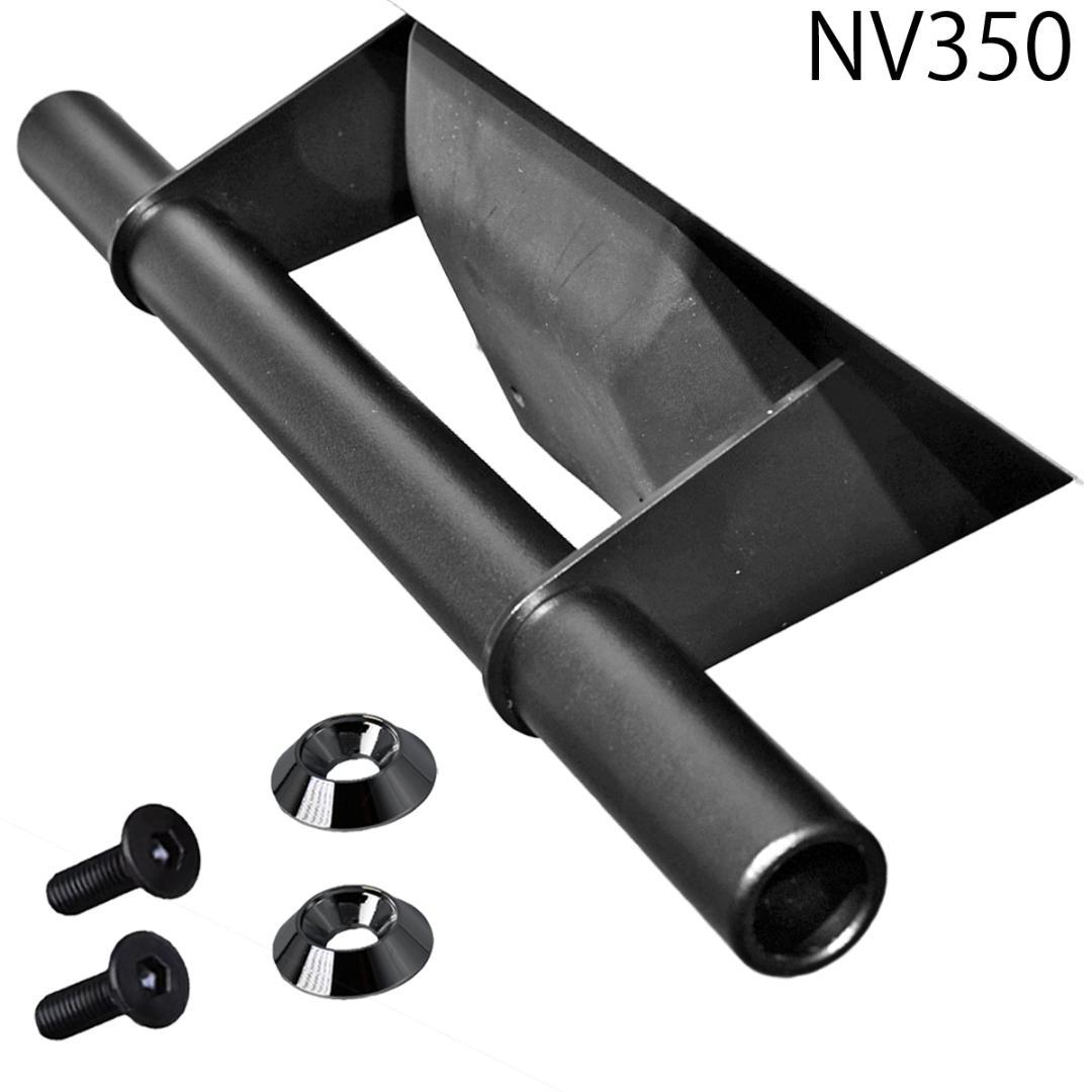 リアゲート開閉アシストグリップ 　NV350キャラバン E26年式 黒塗装メッキ