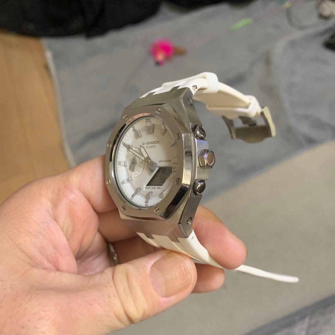 G-SHOCK デジタル腕時計 ホワイト　カシオーク