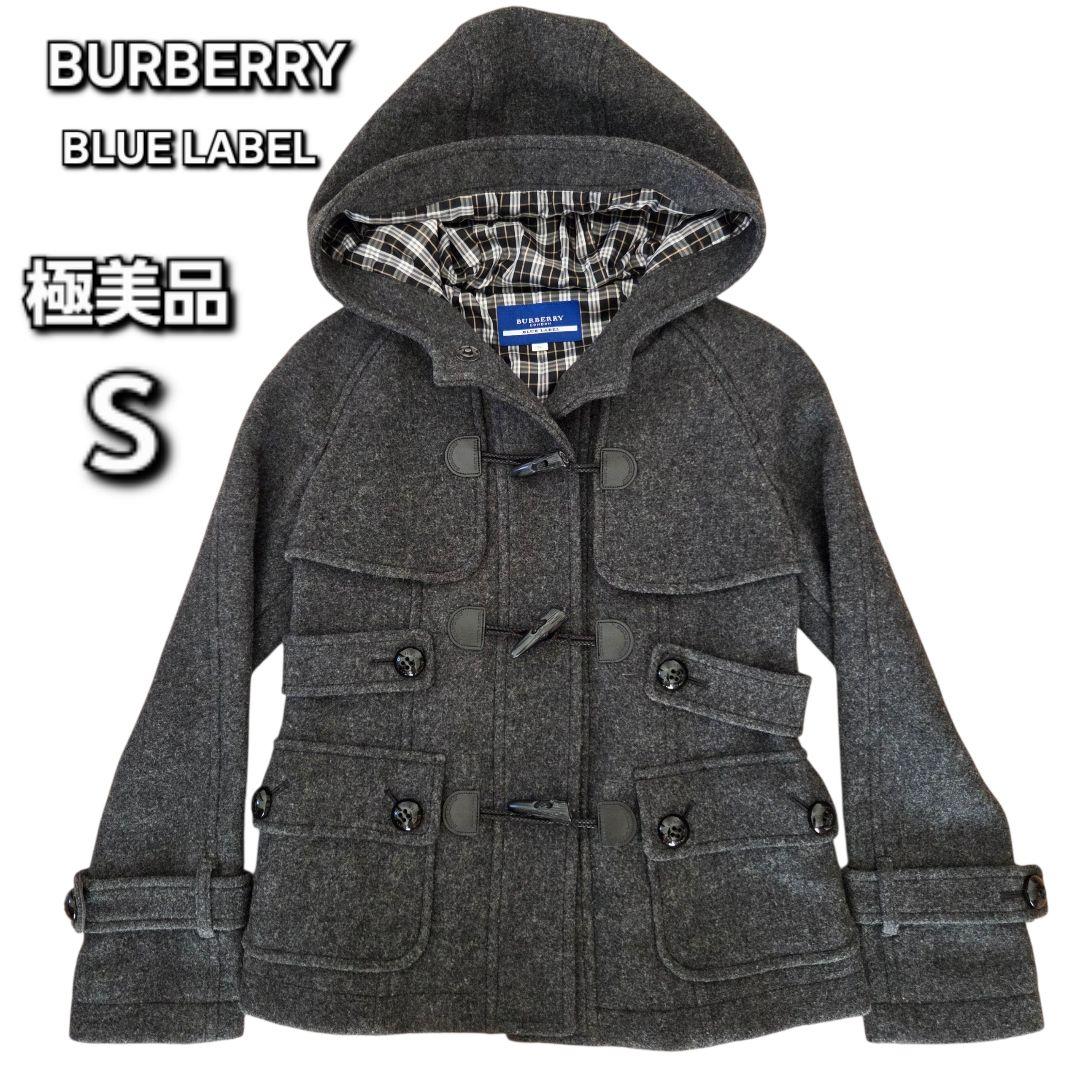 BURBERRY ブルーレーベル ノバチェック ダッフルコート　グレー