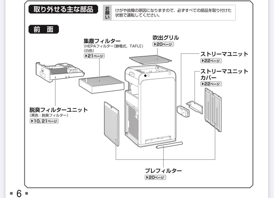 み ダイキン 空気清浄機 MC55Z-W 2023年製（★）