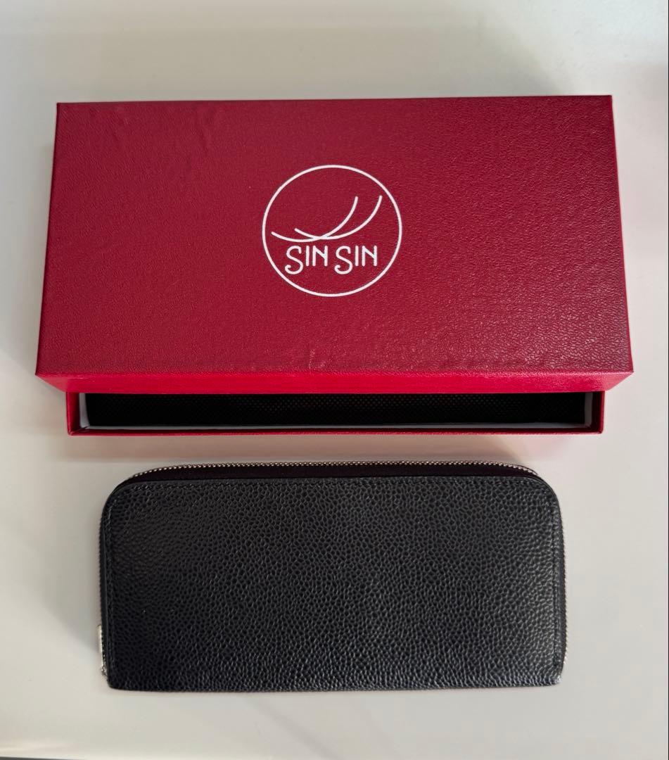 【日曜限定価格！】SINSIN バタール キャビアスキンレザー 黒 新進工房