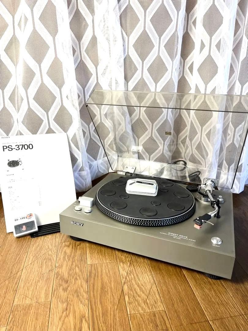 ⭐︎SONY 希少機 ターンテーブルPS-3700 説明書付き 針付き