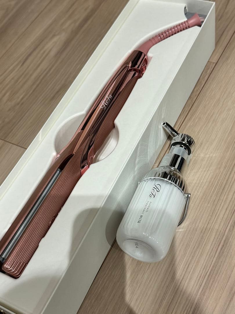 Refa リファストレートアイロンプロピンク、ヘアミルク