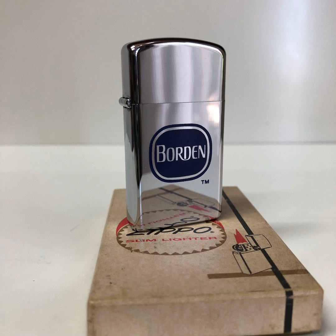 ヴィンテージ1971年スリムZIPPO BORDEN企業物ZIPPO