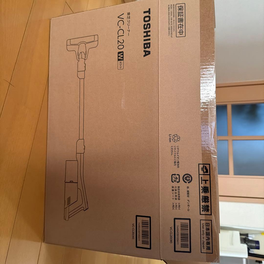 【新品未使用】東芝 TOSHIBA VC-CL20 ホワイトスティッククリーナー