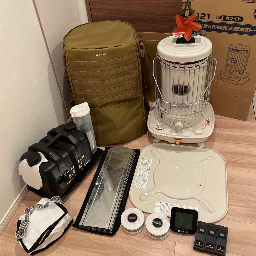 コロナ 灯油ストーブ ANOBA ケース など一式冬キャンプセット