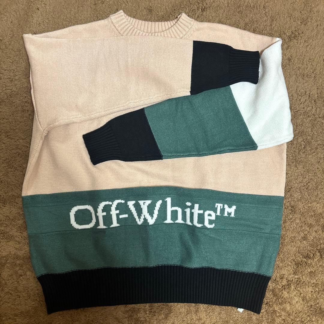 Off-White™ カラーブロックニットセーター