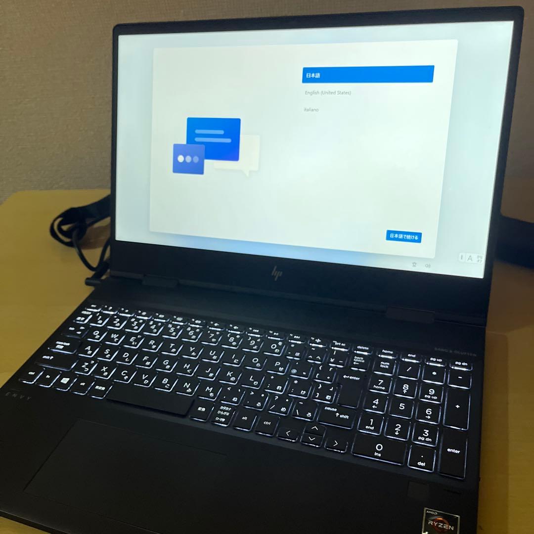 HP ENVY x360 Ryzen7 3700U 15.6型 RAM 16GB