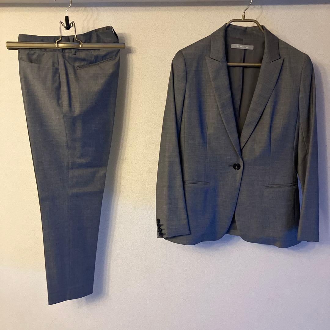 theory luxe executive 40ライトグレー パンツスーツ上下