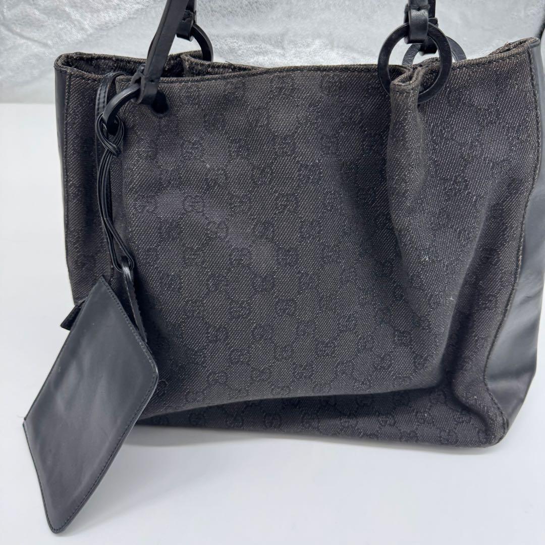 【匿名配送】　グッチ　ハンドバッグ　トートバッグ　GG柄　ポーチ付