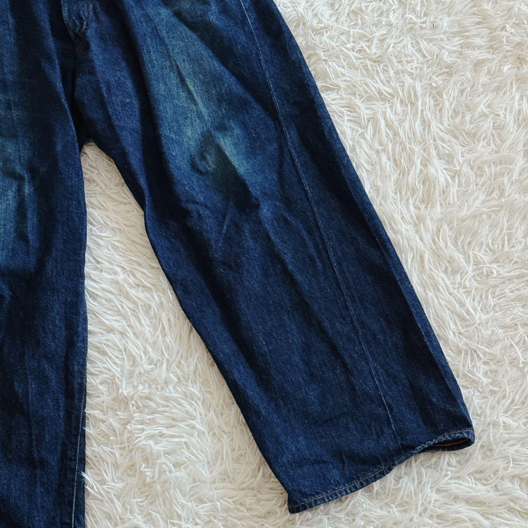 COMOLI デニム5Pパンツ ワイドシルエット 2サイズ メンズ インディゴ
