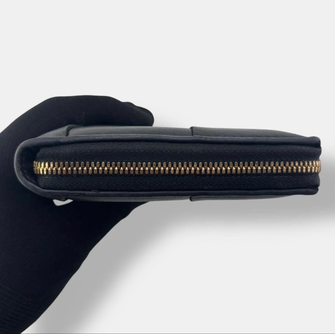 BOTTEGA VENETA ブラック キルティング 長財布