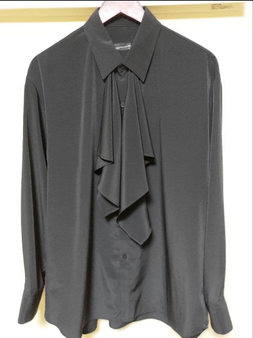 【BIG SALE】LAD MUSICAN フリル シャツ 黒