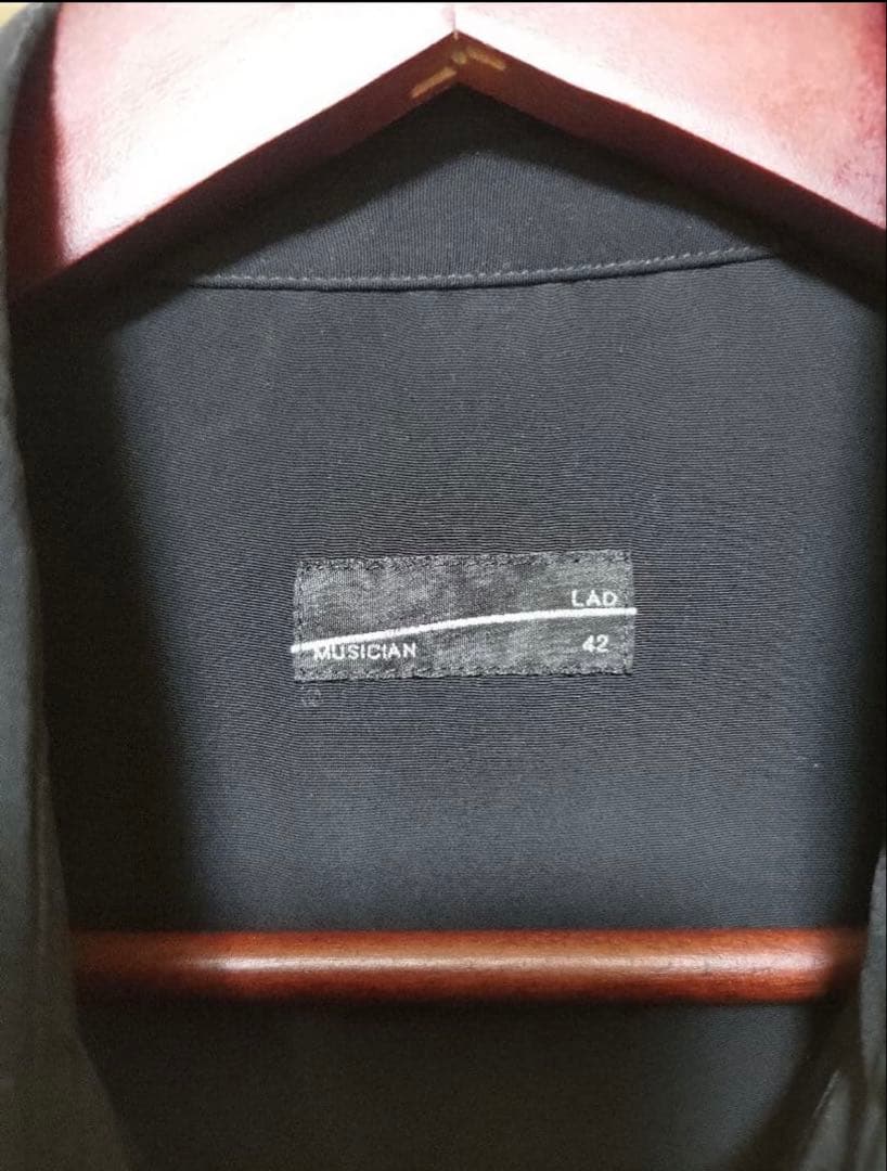 【BIG SALE】LAD MUSICAN フリル シャツ 黒