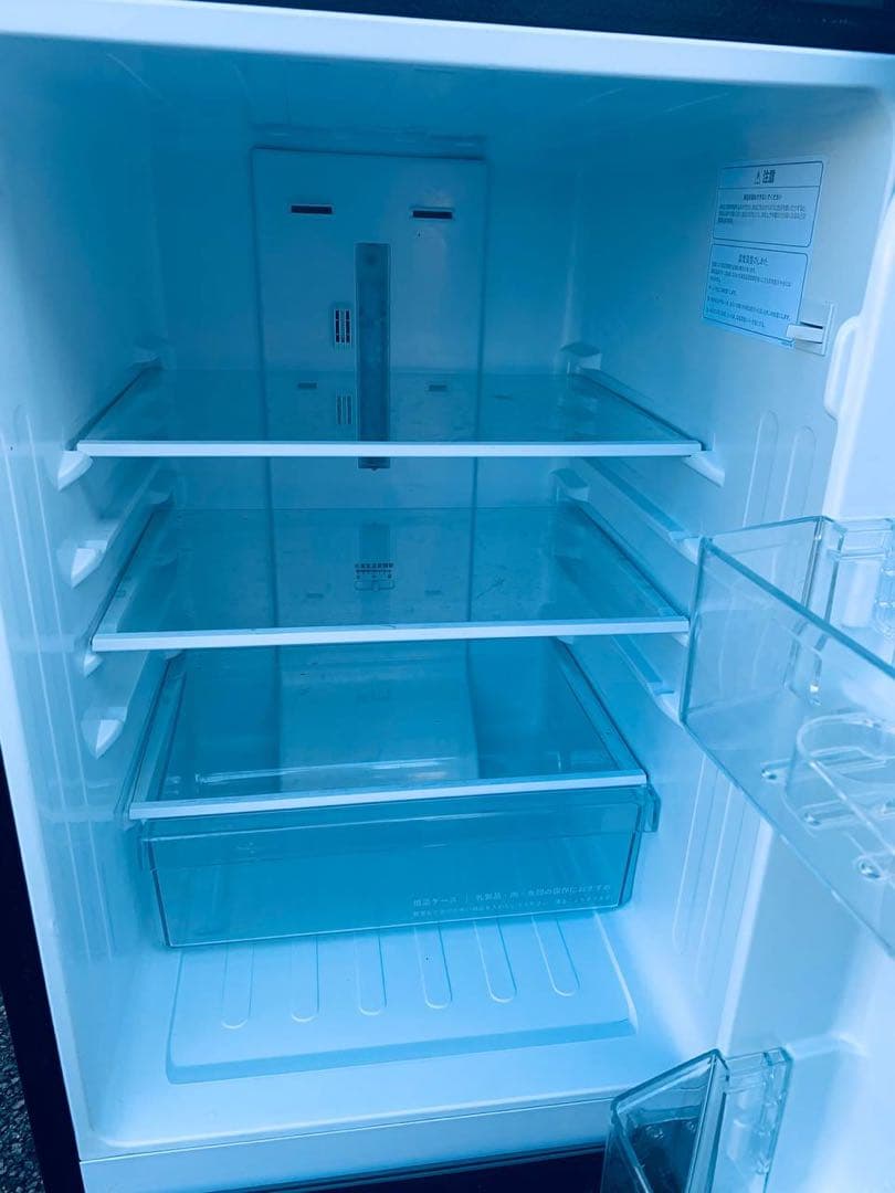 ✅TAGlabel 2ドアノンフロン冷凍冷蔵庫AT-RF150-BK送料設置無料