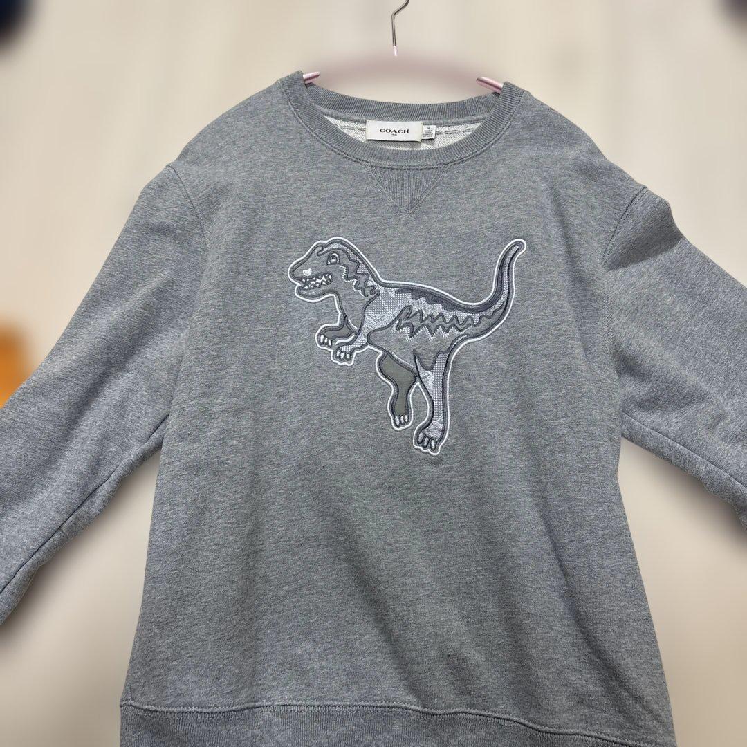 COACH 恐竜プリント スウェットシャツ M