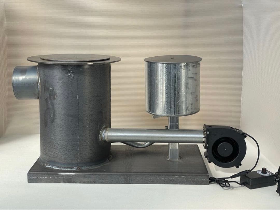 廃油ストーブ　耐熱塗装無し　送風機付き