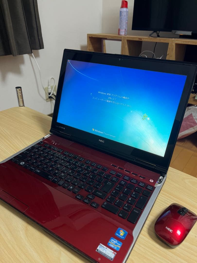 NEC LaVie 赤色ノートPC Windows本体