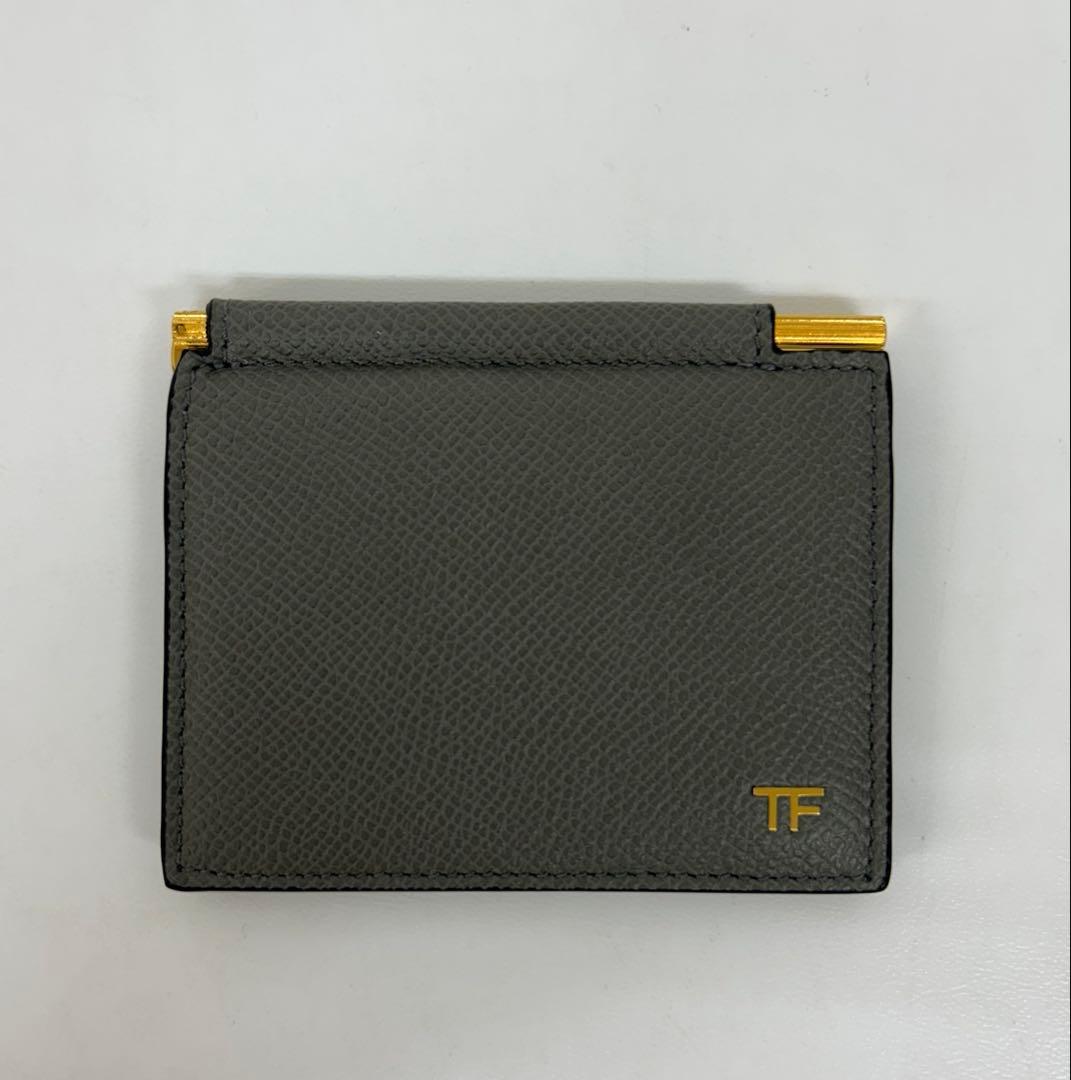 TOM FORD トムフォード マネークリップ グレー