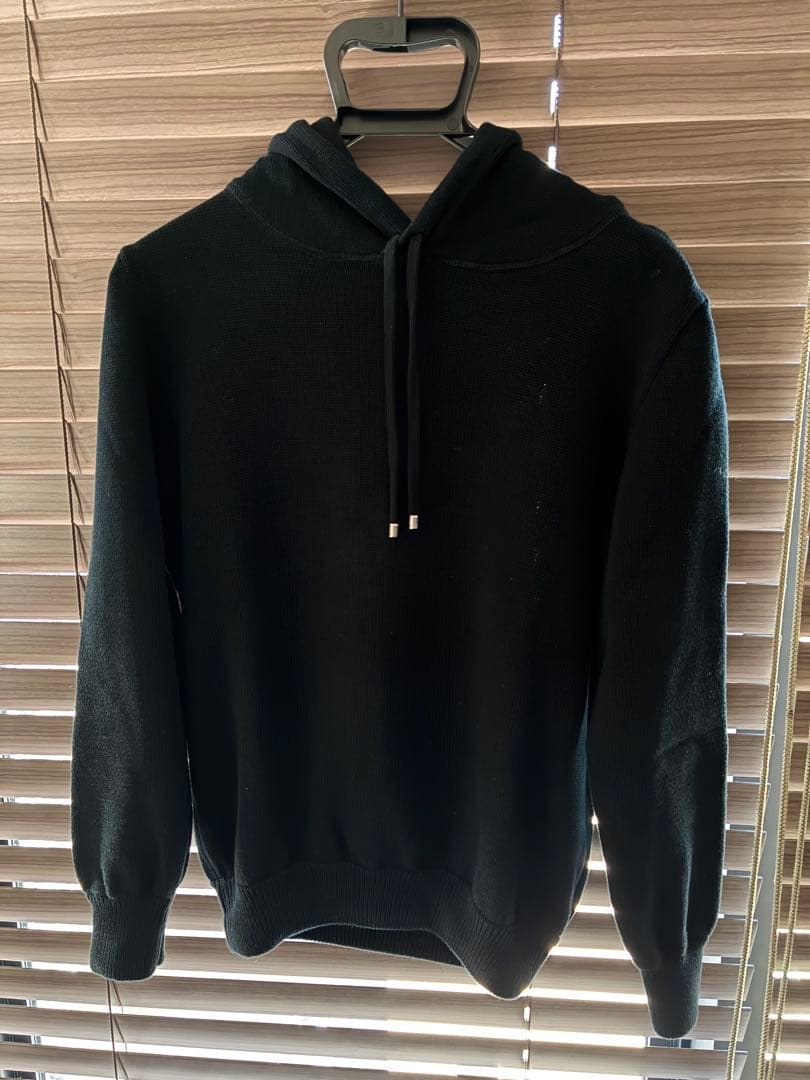 BAFY フード付きニットパーカー　ブラック　黒